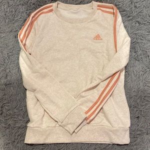 Adidas Peach & Crème White Sweatshirt